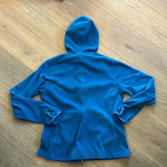 The North Face Polartec Classic Women’s Zip Up Hooded Fleece Bright Blue Size LG - Picture 6 of 8
